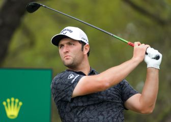 Johnson, Rahm y Thomas, en el podio antes del Masters