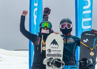 Romero y Naia, campeones de España de snowboardcross
