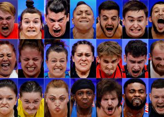 Las caras del esfuerzo en el Europeo de halterofilia