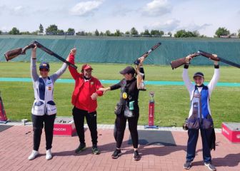 Oro para el equipo femenino
en el foso olímpico de Lonato