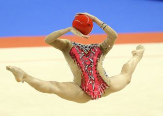 What are the four apparatus in Rhythmic gymnastics?