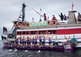 Santurtzi ejerce de campeona y escala al liderato de la ACT