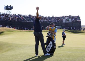 El gigante de 2,10 que superó una leucemia y deleitó en el British con un hoyo en 1