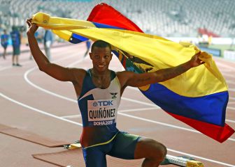 El atleta ecuatoriano Alex Quiñónez suspendido por un año
