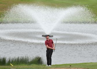 Justin Harding se exhibe en el Cazoo Open de golf
