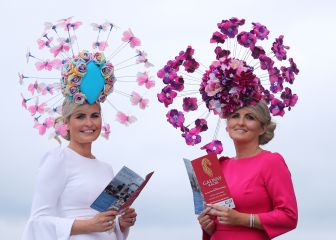 Sombreros imposibles en el Hipódromo de Galway
