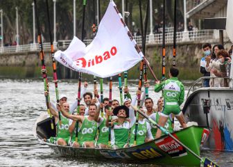 Exhibición de Hondarribia, que se acerca al líder a Santurtzi