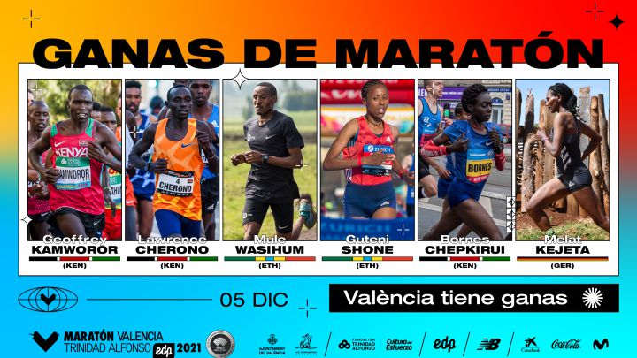 La élite del Maratón Valencia buscará la carrera más rápida del 2021
