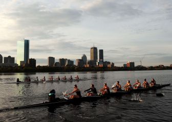 Preparando la regata en Massachusetts