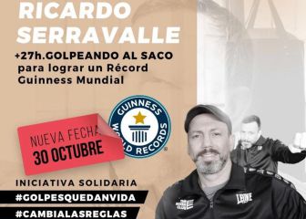 27 horas pegando a un saco: un Récord Guinness para ayudar