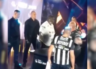 Un luchador de MMA de 160kg en un concurso de bofetadas