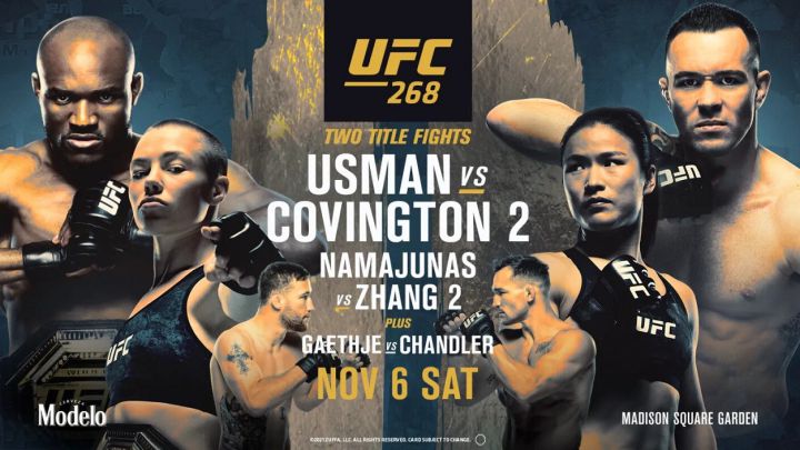 UFC 268: horario, TV, cartelera y dónde ver en directo el Usman - Covington 2