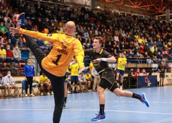 El central Erik Balenciaga desnuda al Bidasoa en Irún