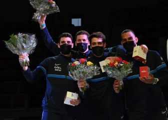 El equipo español de espada, plata en la Copa del Mundo de Esgrima
