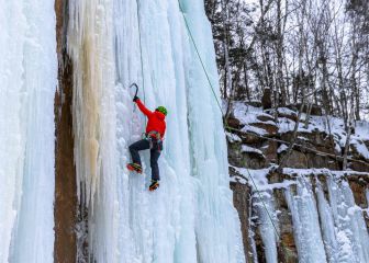 Festival de escalada en hielo en Minnesota