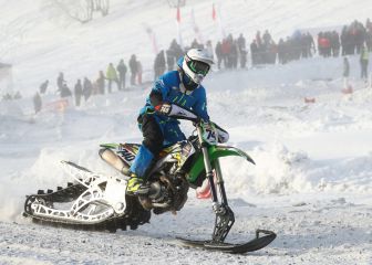 Carreras de motocross sobre la nieve rusa