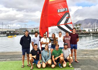 El equipo olímpico de iQFoil estrena el año en Lanzarote