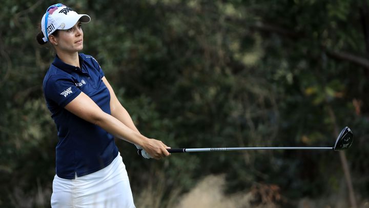 La golfista española Beatriz Recari, durante la disputa del CME Group Tour Championship de 2016 en el Tiburon Golf Club de Naples, Florida.