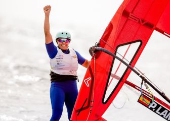 Pilar Lamadrid vuela y gana el oro en el Lanzarote iQFoil Games
