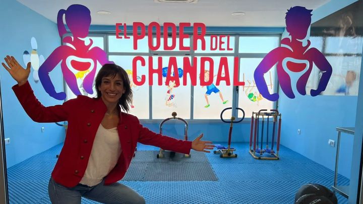 Sandra Sánchez impulsa un 'minigym' en el Hospital de Talavera