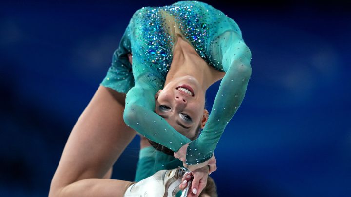 Laura Barquero y Marco Zandron en Pekín 2022.