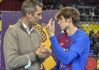 Urdangarin celebra junto a su hijo el 50 aniversario del Barcelona de balonmano