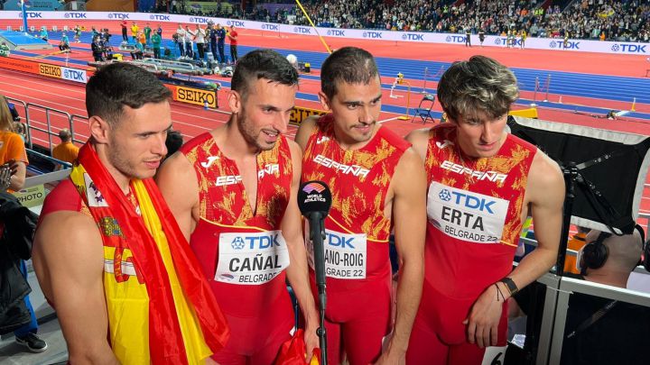España suma una fabulosa plata gracias al 4x400 masculino