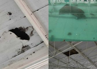 El Nacional, en duda al caerse el techo de la piscina de Málaga