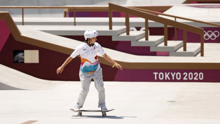 Momiji Nishiya en Tokio 2020.