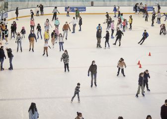 Sara Hurtado patina por la paz