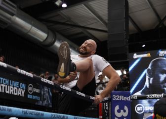 Tyson Fury prepara su combate contra Dillian Whyte