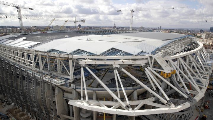 Así avanzan las obras de la cubierta Bernabéu