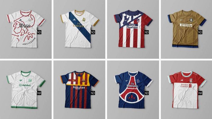 ¿Cómo serían las camisetas de los equipos basadas en su escudo?