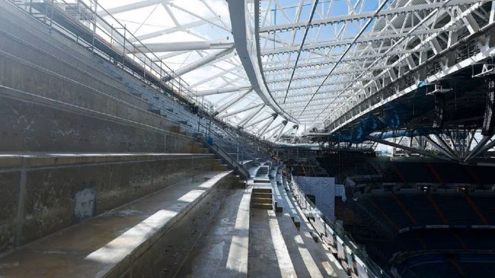 Últimas fotografías oficiales de la cubierta del Bernabéu