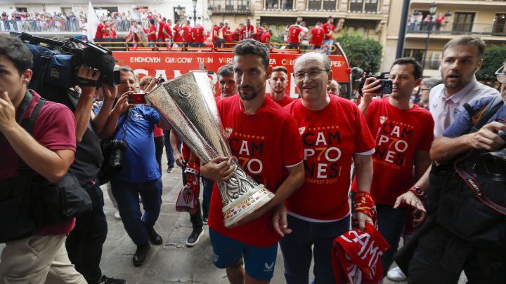 El sevillismo celebra la Europa League