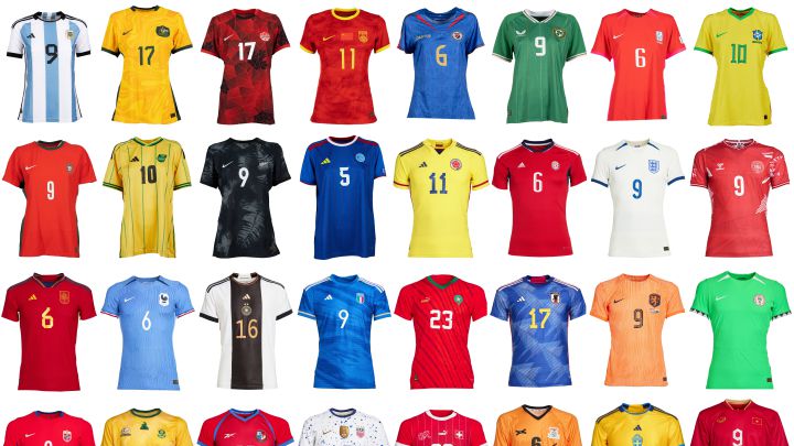 Las equipaciones del Mundial Femenino 2023: así son las 32 camisetas de la Copa del Mundo