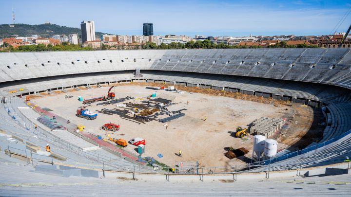 Así avanzan las obras del Spotify Camp Nou