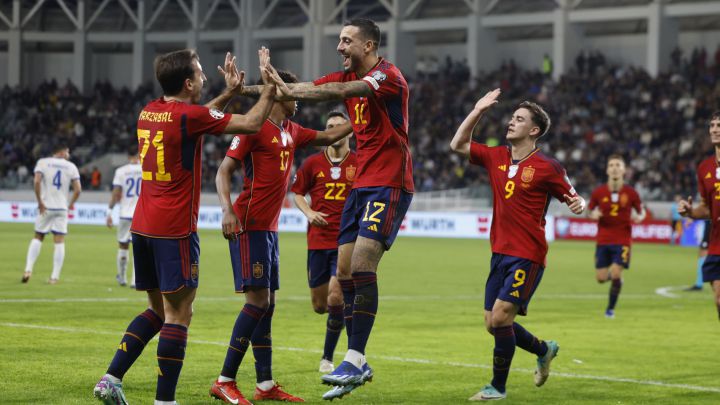 Las imágenes de la victoria de España en Chipre