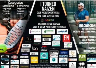El Padeltoki de Ortuella acoge el I Torneo Naizen de Padel