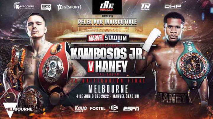 George Kambosos vs Devin Haney: cartelera, horario, TV y dónde ver el combate de boxeo en vivo