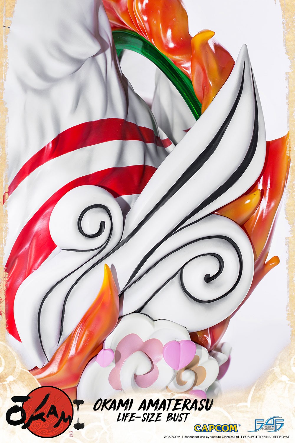 Busto a tamaño real de Amaterasu de Okami - MeriStation