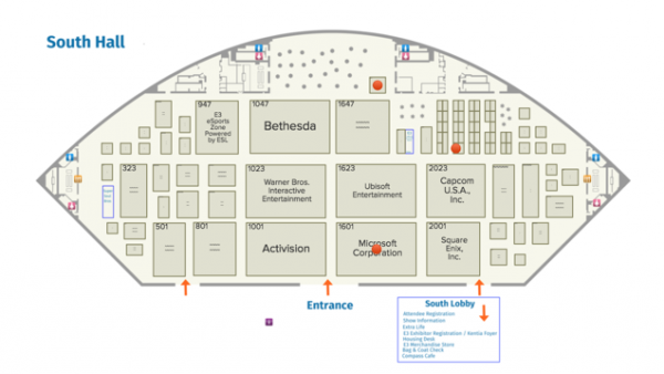 E3 2017 Planos De La Feria Y Tamaño De Los Stands Meristation 8116