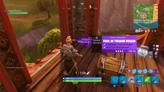 Fortnite Battle Royale Asi Es El Fusil De Tirador Pesado Meristation - fortnite battle royale asi es el fusil de tirador pesado