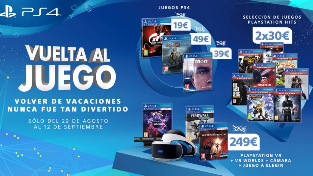 Vuelta al Juego PS4 recibe nuevos descuentos en videojuegos MeriStation