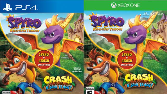 postre pompa Brillar 6 por 1: el pack Spyro Reignited Trilogy + Crash Bandicoot Trilogy -  MeriStation