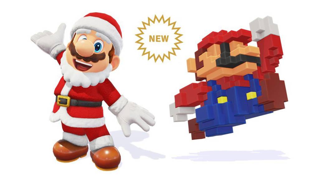 Mario se viste de Papá Noel y estilo 8-bits en Super Mario Odyssey -  MeriStation
