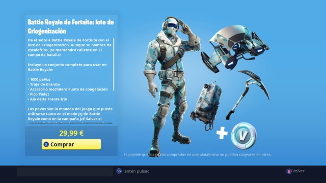 La Nieve Llegara A Fortnite En La Temporada 7 Meristation - fortnite battle royale lote de criogenizacion