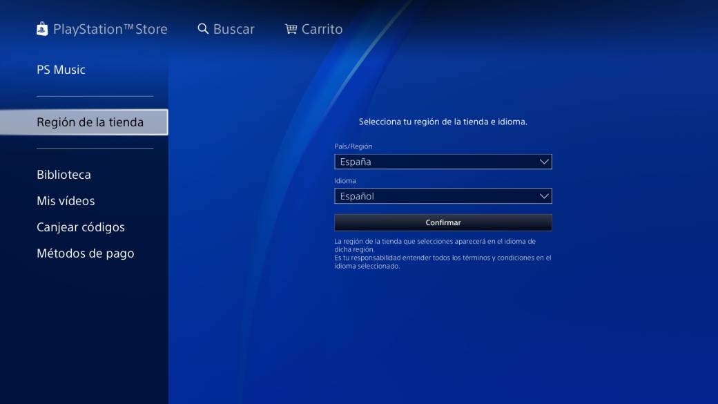 PS Store ya permite cambios de idioma y región sin crear cuentas MeriStation