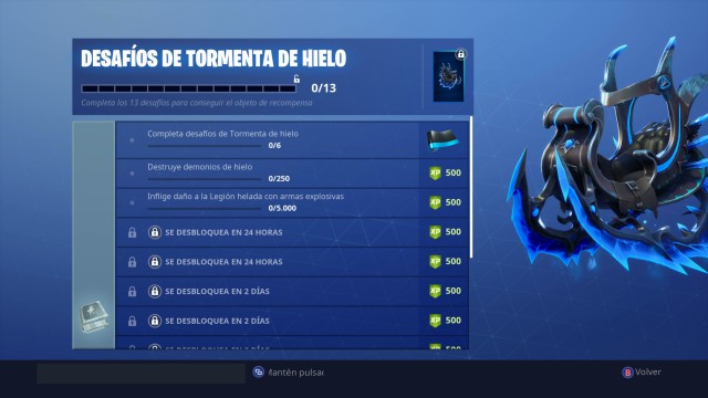 fortnite battle royale desafios de tormenta de hielo - ala delta de fortnite gratis