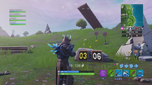 fortnite battle royale semana 10 temporada 7 desafio consigue una puntuacion de 5 o mas en la galeria de tiro al este de alameda aullante